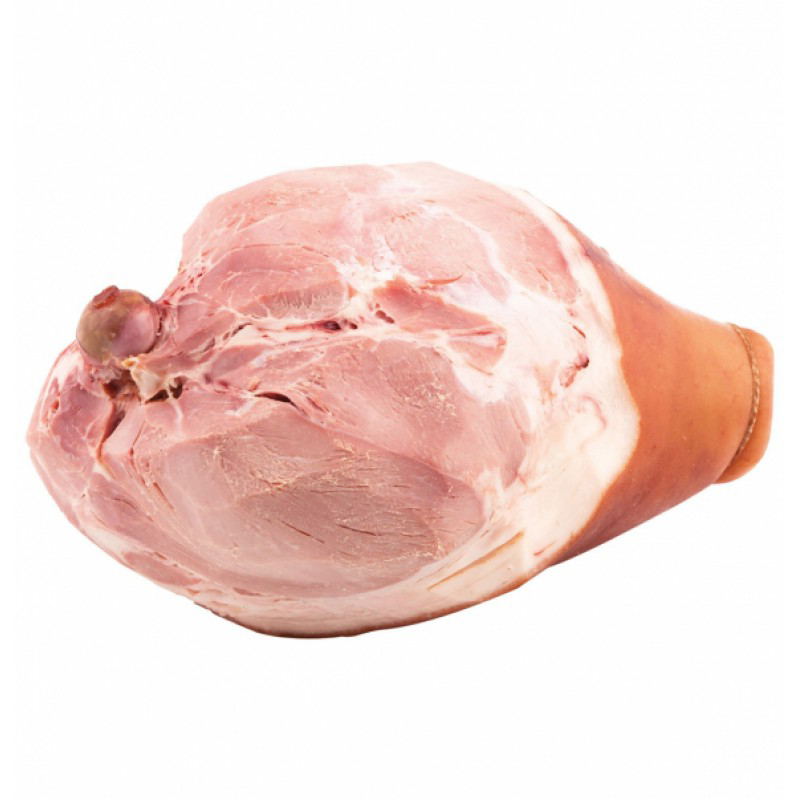 Витамины в свинине мокрого посола, ветчине, порезанной, с костью, постное мясо, не разогретая