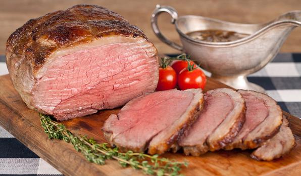 Говядина отборная, кострец,  мясо с жиром убранным до уровня 0", жареная