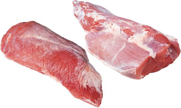 Говядина отборная, мякоть нижней части бедра, постоное мясо, сырая