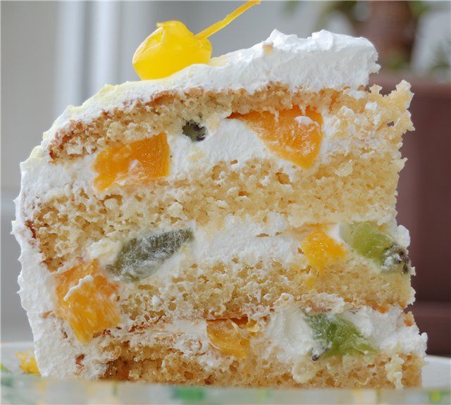 калорийность торта с кремом