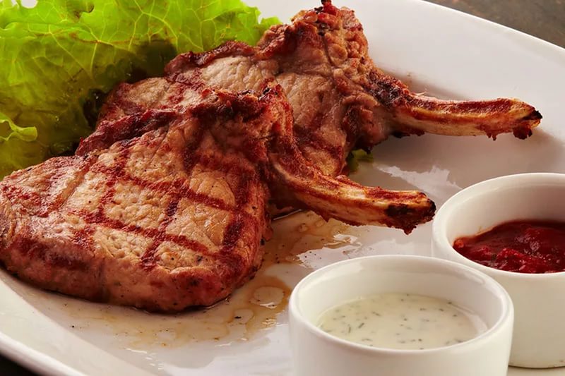 Говядина отборная, ребера, толстый край (ребра 6-9),  мясо с жиром убранным до уровня 0", обжаренная