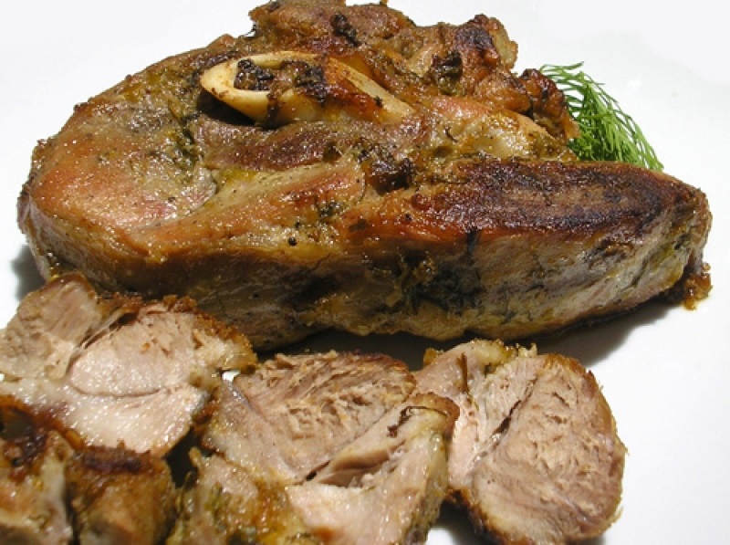 Говядина отборная, верхняя часть лопатки,  мясо с жиром убранным до уровня 0", жаренная